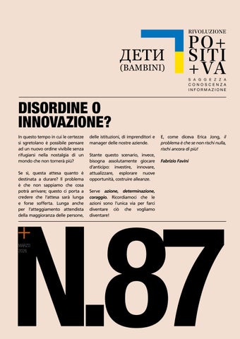 NUMERO 87 . mar2026 . Disordine o innovazione?
