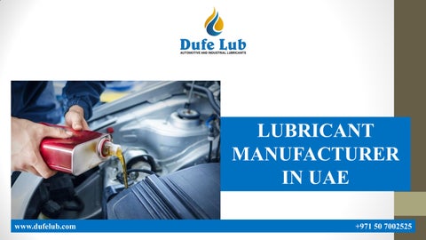 LUBRICANT MANUFACTURER IN UAE
