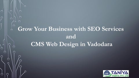 Grow Your Business with SEO Services and CMS Web Design in Vadodara