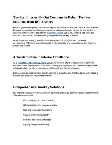 The Best Interior Fit-Out Company in Dubai_ Turnkey Solutions from RG Interiors