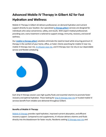 : The Drip IV Infusion – Mobile IV Therapy & IV Therapy Gilbert