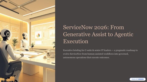 ServiceNow 2026: The Era of Agentic Execution