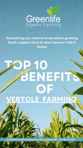 Vertical Farming Benefits in UAE – 10 Reasons Dubai Farmers Are Switching
