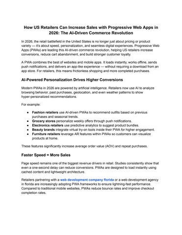 How US Retailers Can Increase Sales with Progressive Web Apps in 2026_ The AI-Driven Commerce Revolu
