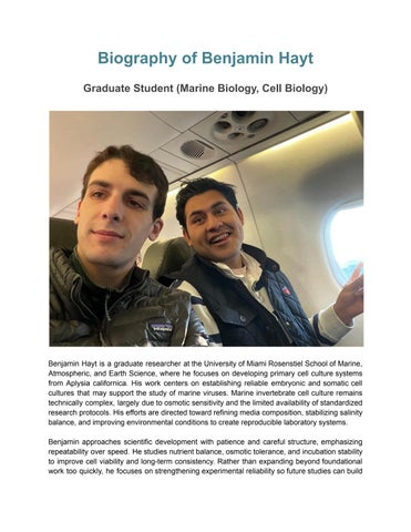 Biography of Benjamin Hayt