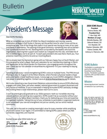 ECMS March 2026 Newsletter Bulletin