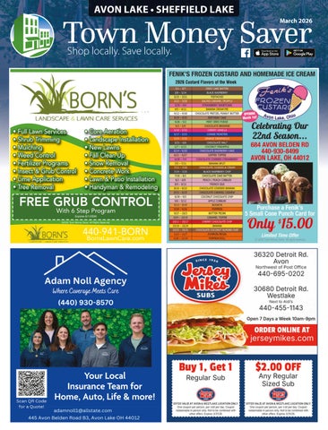 Avon Lake Town Money Saver | March 2026