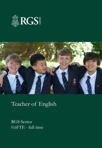 Teacher of English - recruitment pack