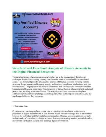 Trusted Vendors for Verified Binance Accounts You Can Rely On