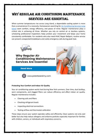 Why Regular Air Conditioning Maintenance Services Are Essential
