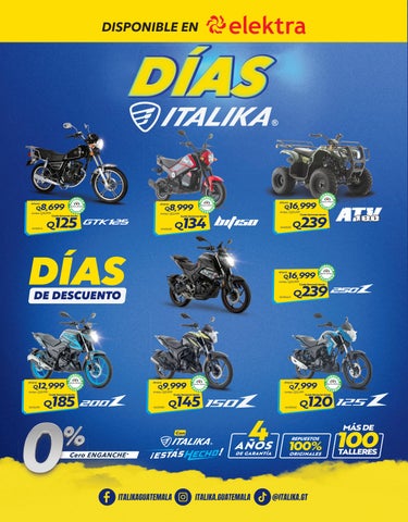 Volante Días Italika Verano Genial