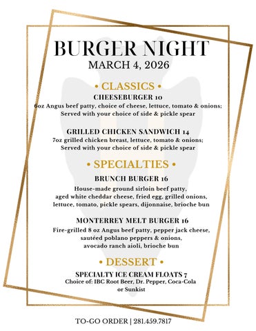 GCOH Burger Night 03 04 2026