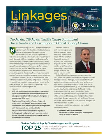 Linkages: Global Supply Chain Management at Clarkson University - Spring 2026