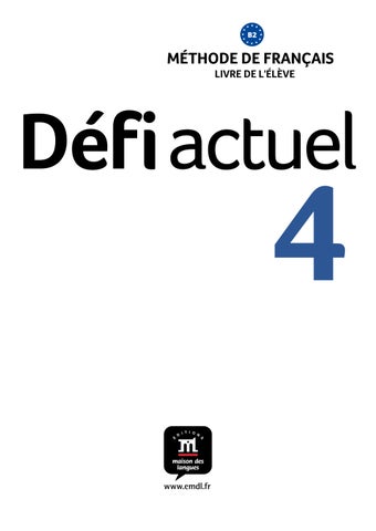 Défi actuel 4 Livre de l'élève Édition hybride