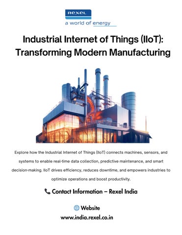 Industrial Internet of Things (IIoT) Transforming Modern Manufacturing
