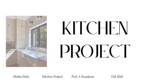 Kitchen Project Fall 2025 