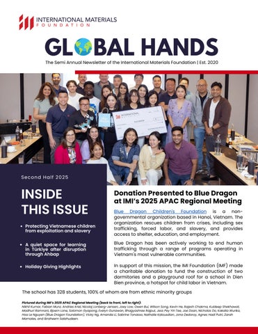 Global Hands Second Half Newsletter 2025