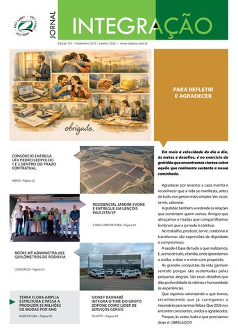 Jornal Integração - Edição 155 - Dezembro 2025 / Janeiro 2026