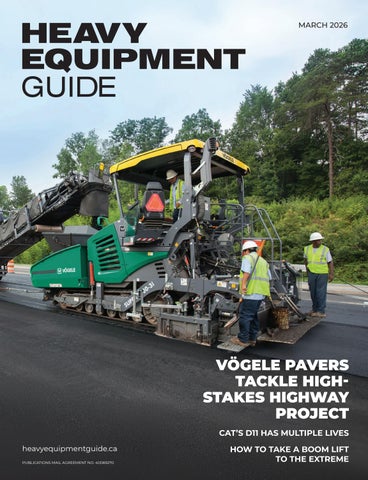 Heavy Equipment Guide March 2026, Volume 41, Number 3
