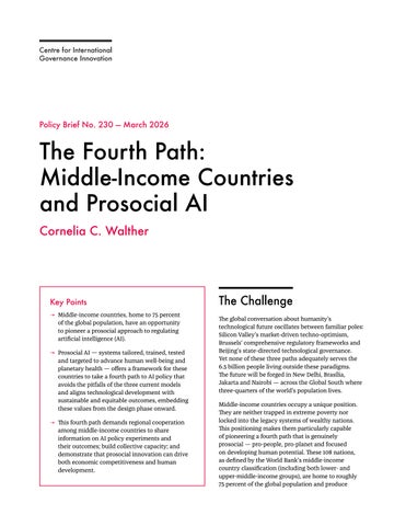 The Fourth Path: Middle-Income Countries and Prosocial AI