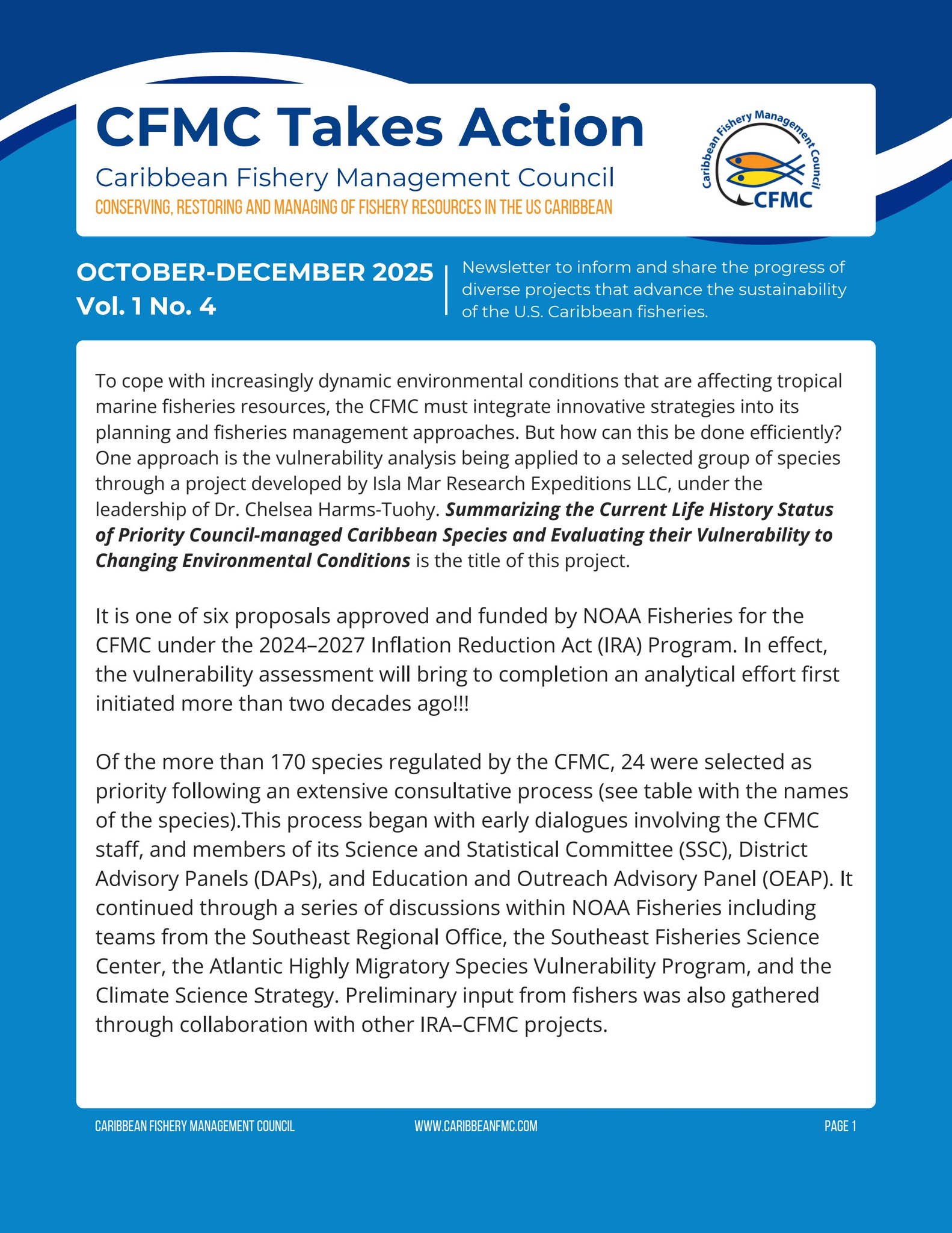 CFMC Takes Action | October -December 2025 by Caribbean Fishery ...
