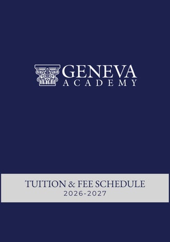 AYE 2027 Geneva Academy - Tuition and Fee Policy