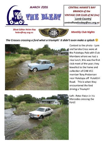 VCC CHB The Bleat - March 2026