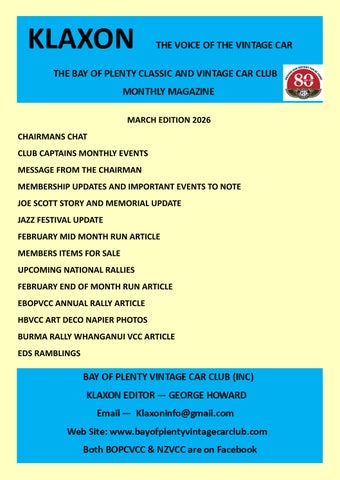 VCC BOP Klaxon March 2026