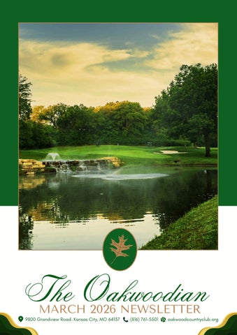 Oakwoodian Newsletter March  2026