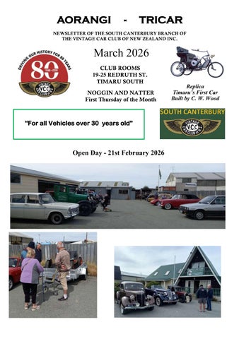 VCC Sth Canty Tri Car March 2026