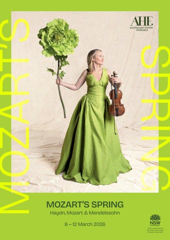 AHE | Concert Program | MOZART'S SPRING | March 2026