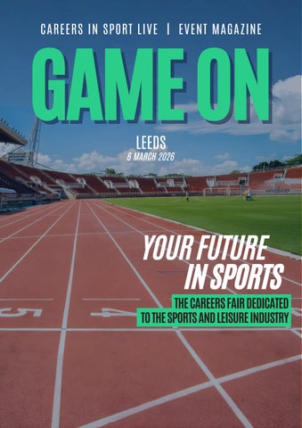 Careers in Sport LIVE - Leeds 2026 Event Magazine