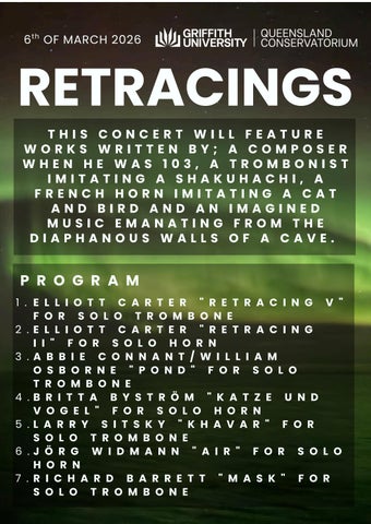 Retracings Program 6-3-2026