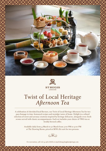 e-Flyer: Twist of Local Heritage Afternoon Tea