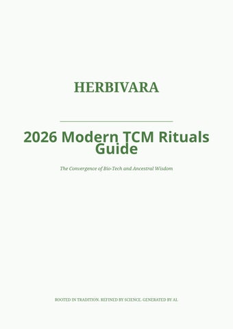  HERBIVARA 2026: Integrating AI with Traditional Chinese Medicine for Personalized Wellness