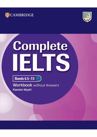 【作業本 Bands 6.5-7.5】Complete IELTS Workbook without Answers
