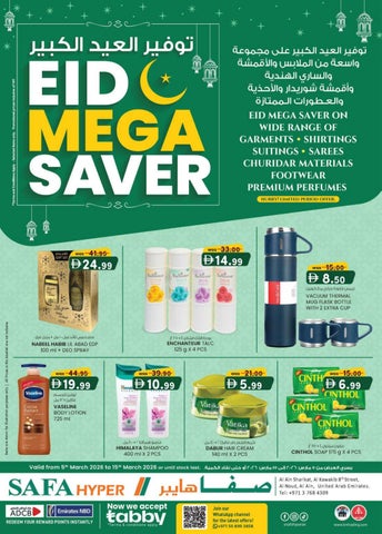 EID MEGA SAVER_ 5TH MARCH 2026 _Safa Hyper Al Khrair Al Ain Edition Edition - K.M. TRADING