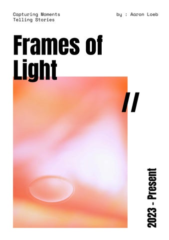 Orange and White Minimalist Photography Portfolio