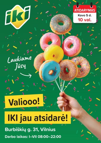 Specialūs pasiūlymai IKI Burbiškių parduotuvės klientams