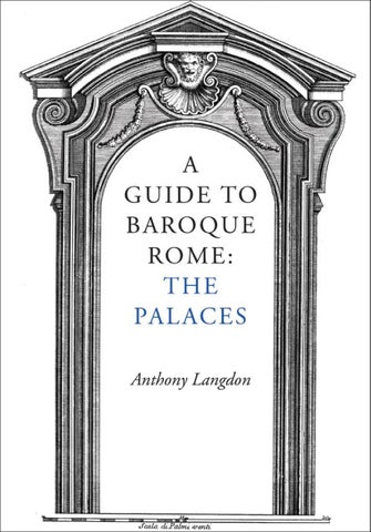 A Guide to Baroque Rome The Palaces