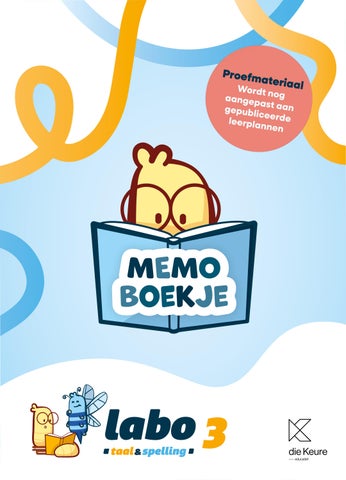 Labo Taal en Spelling 3 - Memoboekje (selectie) - Proefmateriaal - inkijk