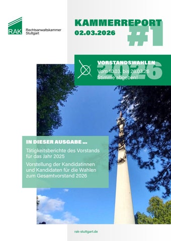 Kammerreport Nr. 1 vom 02.03.2026
