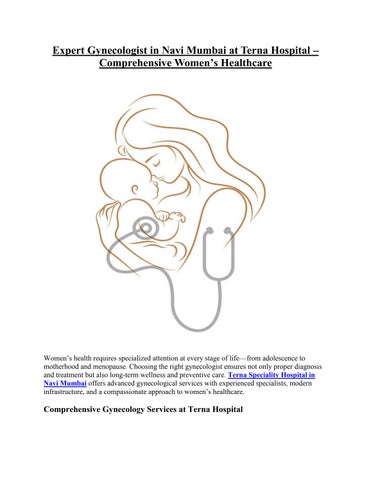 Gynecologist in Navi Mumbai at Terna Hospital