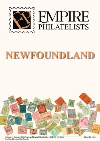 Newfoundland Stamp Catalog