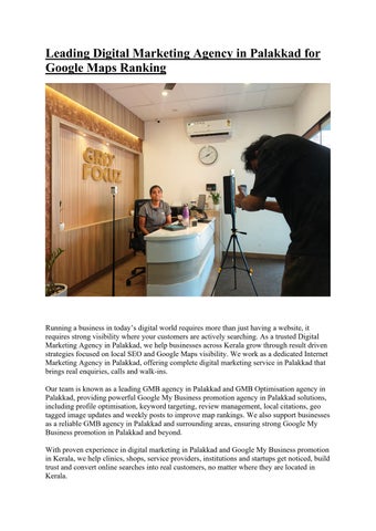 Leading Digital Marketing Agency in Palakkad for Google Maps Ranking