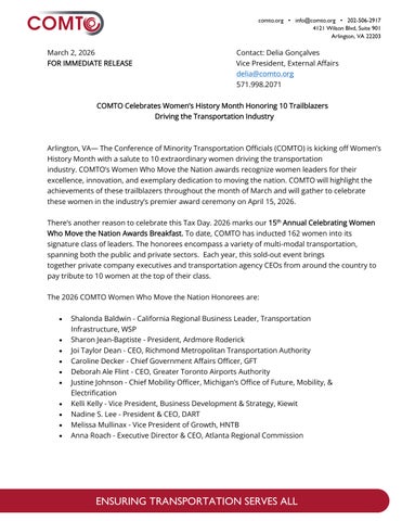 2026 CWWMN Press Release