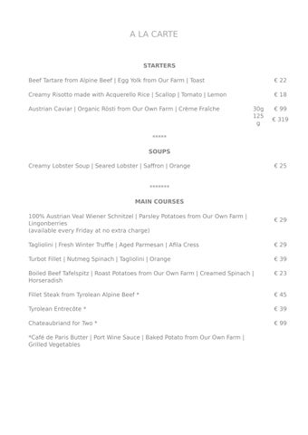 A la Carte 01.12.25 E