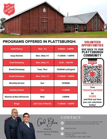 Programs OfferedVolunteer (Plattsburgh) (002)