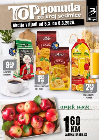 Top ponuda za kraj sedmice 5.3-8.3.2026.  FBiH