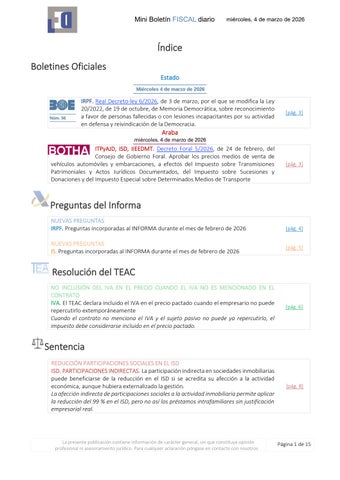 Mini Boletín FISCAL 04/03/2026 - www.gabinetedelaorden.com
